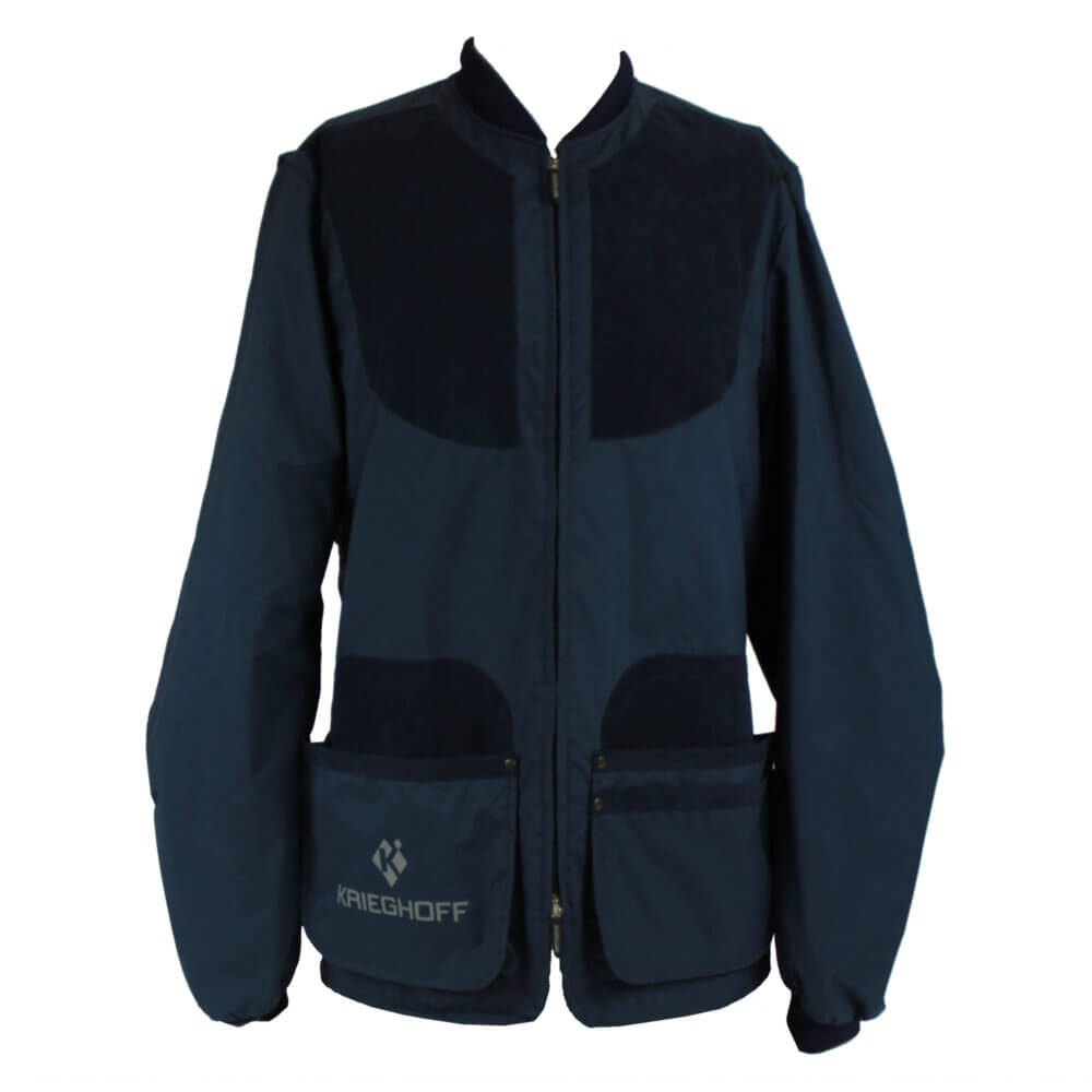 Krieghoff Microfiber Shooting Jacket by Castellani, Navy Blue