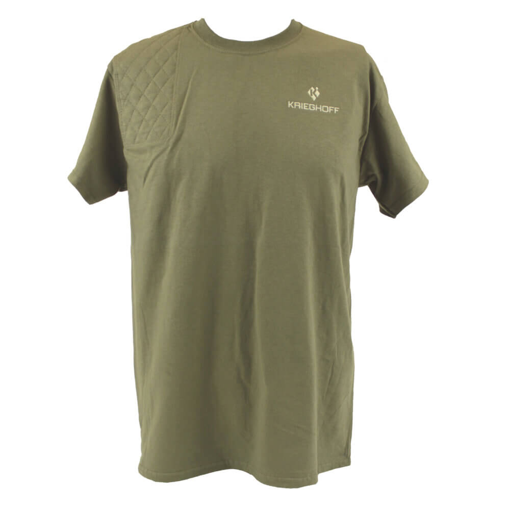 Krieghoff Short Sleeve Shooting T-Shirt, Dust, Right Handed