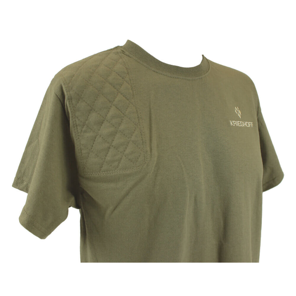 Krieghoff Short Sleeve Shooting T-Shirt, Dust, Right Handed