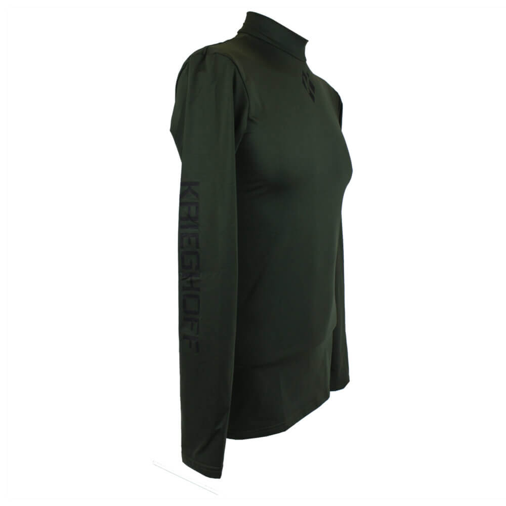 Long Sleeve Performance Compression Shirt by Castellani, Dark Green